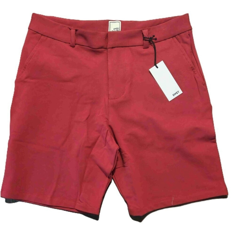 Swet Tailor Mens Red Shorts Size 31 NWT